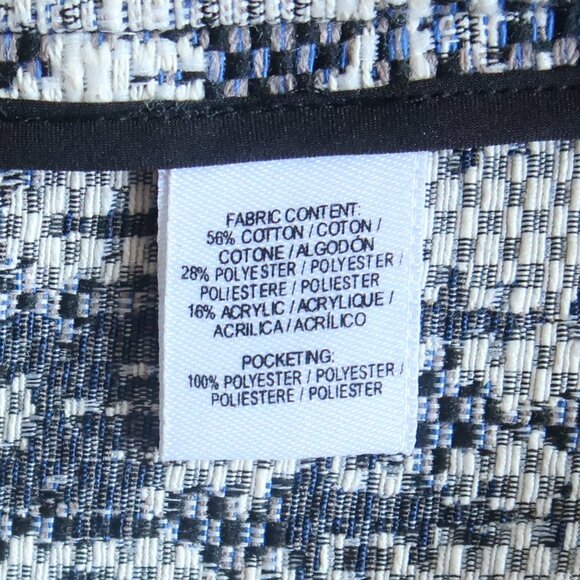 Derek Lam 10 Crosby Tweed Cropped Open-Front Long Sleeve Cutout Jacket Blazer 0 - Picture 9 of 13